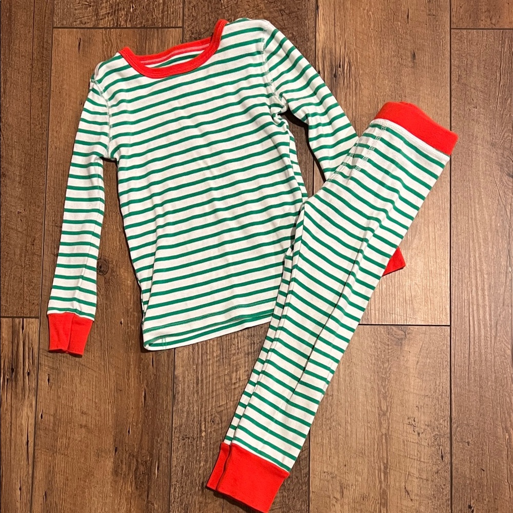 J. Crew Crewcuts Toddler Striped Christmas Pajamas, size 4